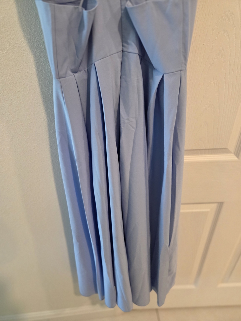 Dusty Blue V-Neck Maxi Dress - Picture 5 of 5